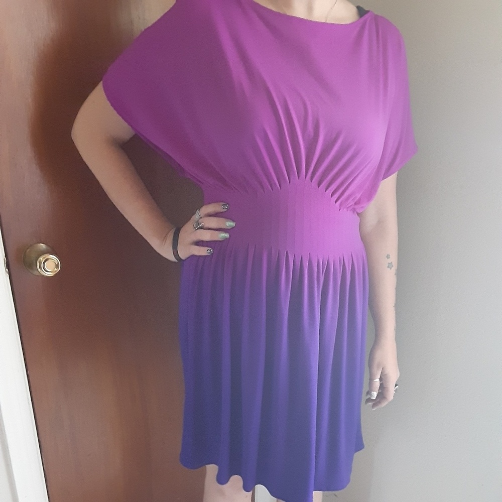 Divided Dress. Purple Ombre